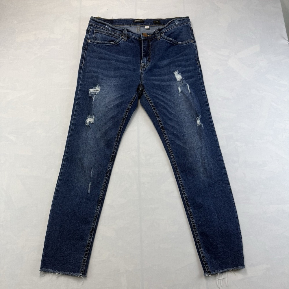 Supplies Distressed Ankle Skinny Jeans Women's Size 10 Medium Wash
